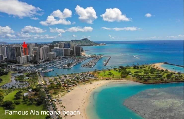 Waikiki High-Rise Sea View Free Parking Aparthotel Honolulu Kültér fotó